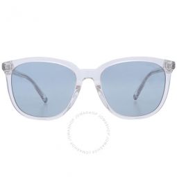 Grey Blue Square Mens Sunglasses