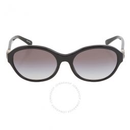 Grey Gradient Oval Ladies Sunglasses