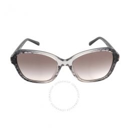 Grey Pink Gradient Irregular Ladies Sunglasses