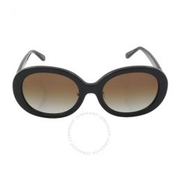 Olive Gradient Oval Ladies Sunglasses