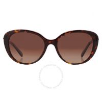 Polarized Brown Gradient Oval Ladies Sunglasses