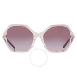Purple Gradient Geometric Ladies Sunglasses
