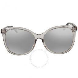 Silver Flash Square Ladies Sunglasses