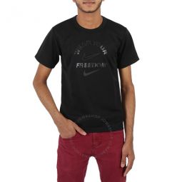 Mens Black Cotton Jersey Nike Freedom T-shirt, Brand Size X-Small