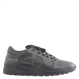 Mens Dark Grey Track Technical Sneakers, Brand Size 40 ( US Size 7 )