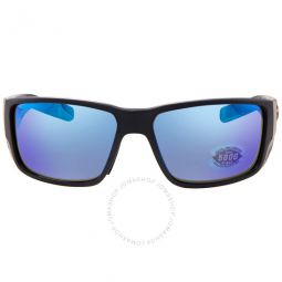Blackfin Pro Blue Mirror Polarized Glass Mens Sunglasses 0