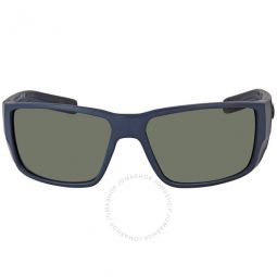 BLACKFIN PRO Grey Polarized Glass Rectangular Mens Sunglasses