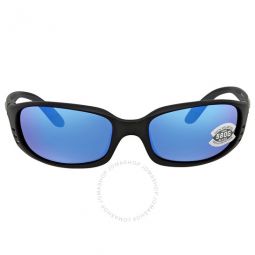 BRINE Blue Mirror Polarized Glass Mens Sunglasses BR 11 OBMGLP 59