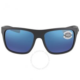 Broadbill Blue Mirror Polarized Glass Mens Sunglasses