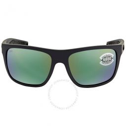 BROADBILL Green Mirror Polarized Glass Mens Sunglasses