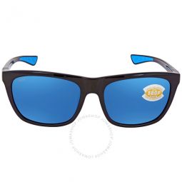 Cheeca Blue Mirror 580P Polarized Rectangular Ladies Sunglasses