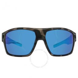 Diego Blue Mirror Polarized Glass Mens Sunglasses