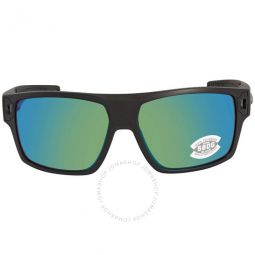 DIEGO Green Mirror Polarized Glass Mens Sunglasses