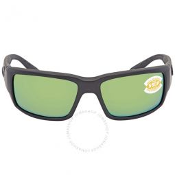 FANTAIL Green Mirror Polarized Polycarbonate Mens Sunglasses