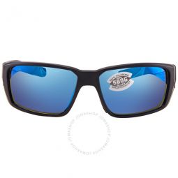 FANTAIL PRO Blue Mirror Polarized Glass Mens Sunglasses