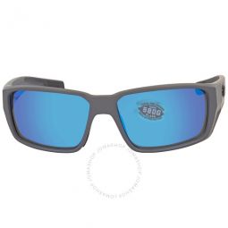 Fantail Pro Blue Mirror Polarized Glass Mens Sunglasses