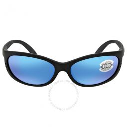 FATHOM Blue Mirror Polarized Glass Mens Sunglasses FA 11 OBMGLP 61