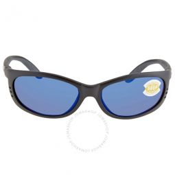 FATHOM Blue Mirror Polarized Polycarbonate Mens Sunglasses FA 11 OBMP 61