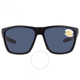 FERG XL Grey Polarized Polycarbonate Rectangular Mens Sunglasses
