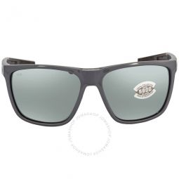 Ferg XL Grey Silver Mirror Polarized Glass Mens Sunglasses