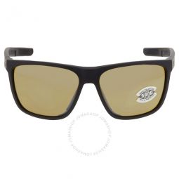 FERG XL Sunrise Silver Mirror Polarized Glass Mens Sunglasses