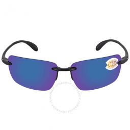 GULF SHORE Blue Mirror Polarized Polycarbonate Unisex Sunglasses GSH 11 OBMP 66
