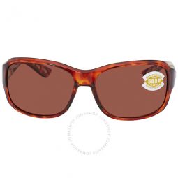 INLET Copper Polarized Polycarbonate Ladies Sunglasses