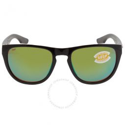 Irie Green Mirror Polarized Polycarbonate Square Unisex Sunglasses