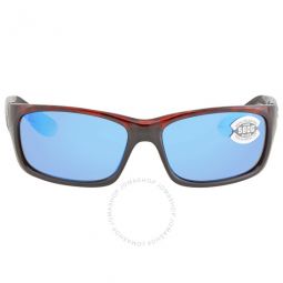 JOSE Blue Mirror Polarized Glass Mens Sunglasses JO 10 OBMGLP 62