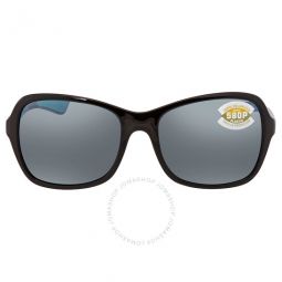 KARE Gray Silver Mirror Polarized Polycarbonate Unisex Sunglasses