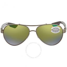 LORETO Green Mirror Polarized Glass Ladies Sunglasses