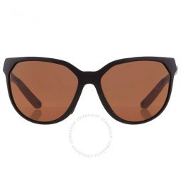 Mayfly Copper Polarized Polycarbonate Cat Eye Ladies Sunglasses