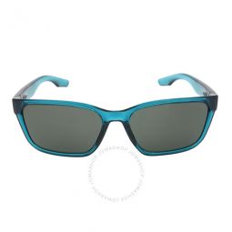 Palmas Gray Polarized Glass 580G Square Unisex Sunglasses
