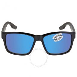 PAUNCH Blue Mirror Polarized Glass Mens Sunglasses