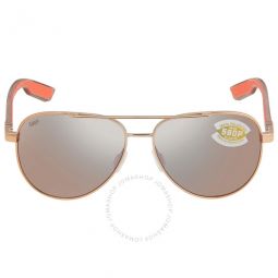 PELI Copper Silver Mirror Polarized Polycarbonate Unisex Sunglasses