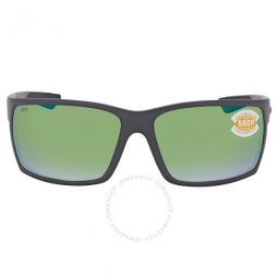 REEFTON Green Mirror Polarized Polycarbonate Mens Sunglasses RFT 98 OGMP 64