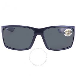 REEFTON Grey Polarized Polycarbonate Mens Sunglasses RFT 75 OGP 64