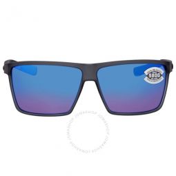 RINCON Blue Mirror Polarized Glass Mens Sunglasses RIN 156 OBMGLP 63