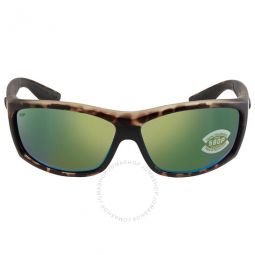 SALTBREAK Green Mirror Polarized Polycarbonate Mens Sunglasses
