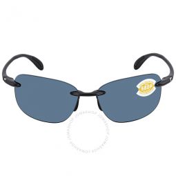 Sea Grove Grey Polarized Polycarbonate Rectangular Mens Sunglasses