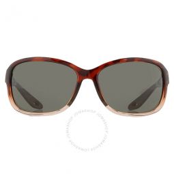 SEADRIFT Grey Polarized Glass Rectangular Ladies Sunglasses