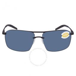 SKIMMER Gray Polarized Polycarbonate Mens Sunglasses
