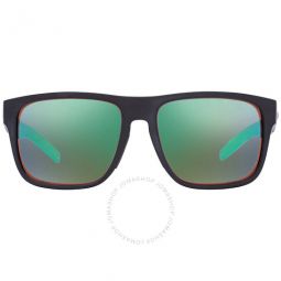 SPEARO XL Green Mirror Polarized Glass Mens Sunglasses