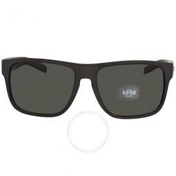 SPEARO XL Grey Polarized Glass Rectangular Mens Sunglasses