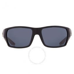 Tailfin Grey Polarized Polycarbonate Rectangular Mens Sunglasses