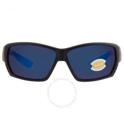 TUNA ALLEY Blue Mirror Polarized Polycarbonate Mens Sunglasses