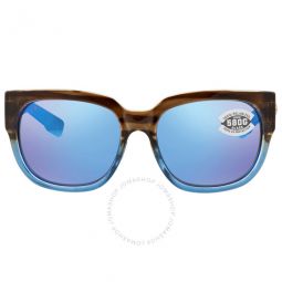 WATERWOMAN 2 Blue Mirror Polarized Glass Ladies Sunglasses