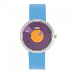 Pinwheel Quartz Purple Dial Watch