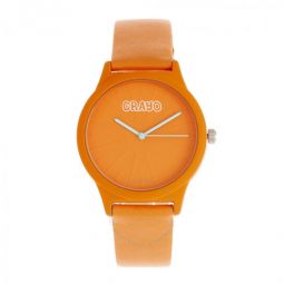 Splat Quartz Orange Dial Watch