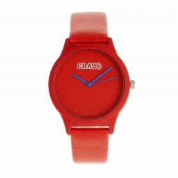 Splat Quartz Red Dial Watch